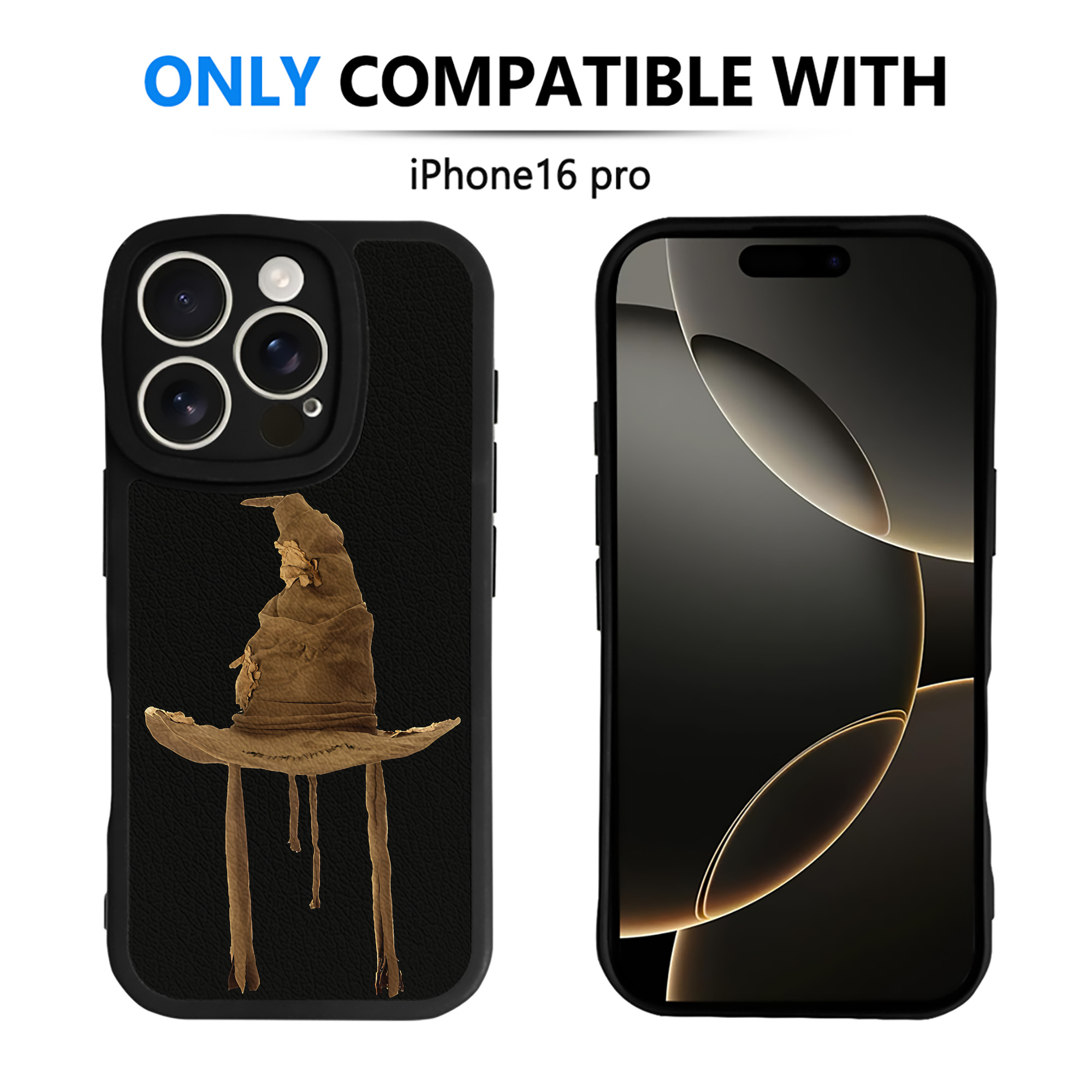 （画像用） Harry Potter ハリー・ポッターシリーズ 【iPhone 16シリーズ対応】シリコンスマホケース（レザー調） 材質：シリコン